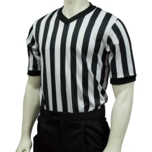 BKS200 - Smitty Performance Mesh V-Neck Shirt B/W